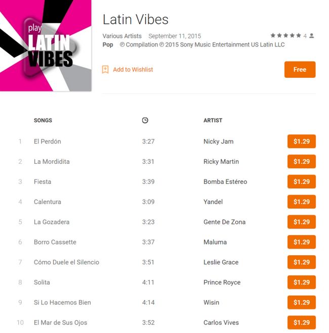 Fotografía - [Alerta Trato] + música gratis en juego en Google Play - Esta Vez 'Play: Latin Vibes' Y '1000 formas de miedo' Por Sia